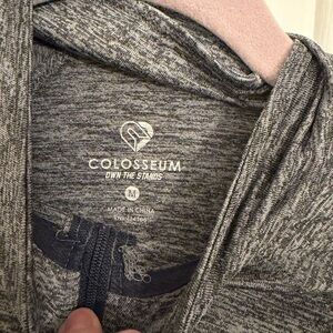 Colosseum Gray Marled Full-Zip Hoodie